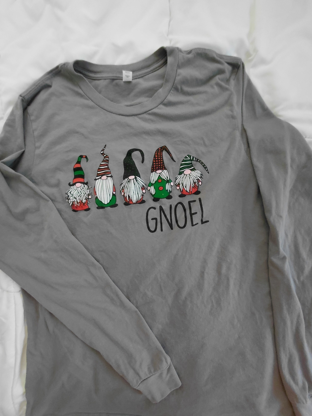 Unisex Gnome Holiday XL or XXL LS T-shirt